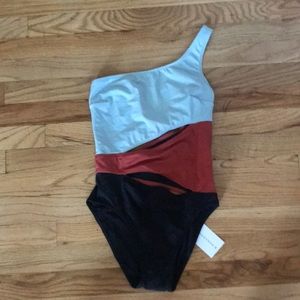 Swimming suit solid&striped